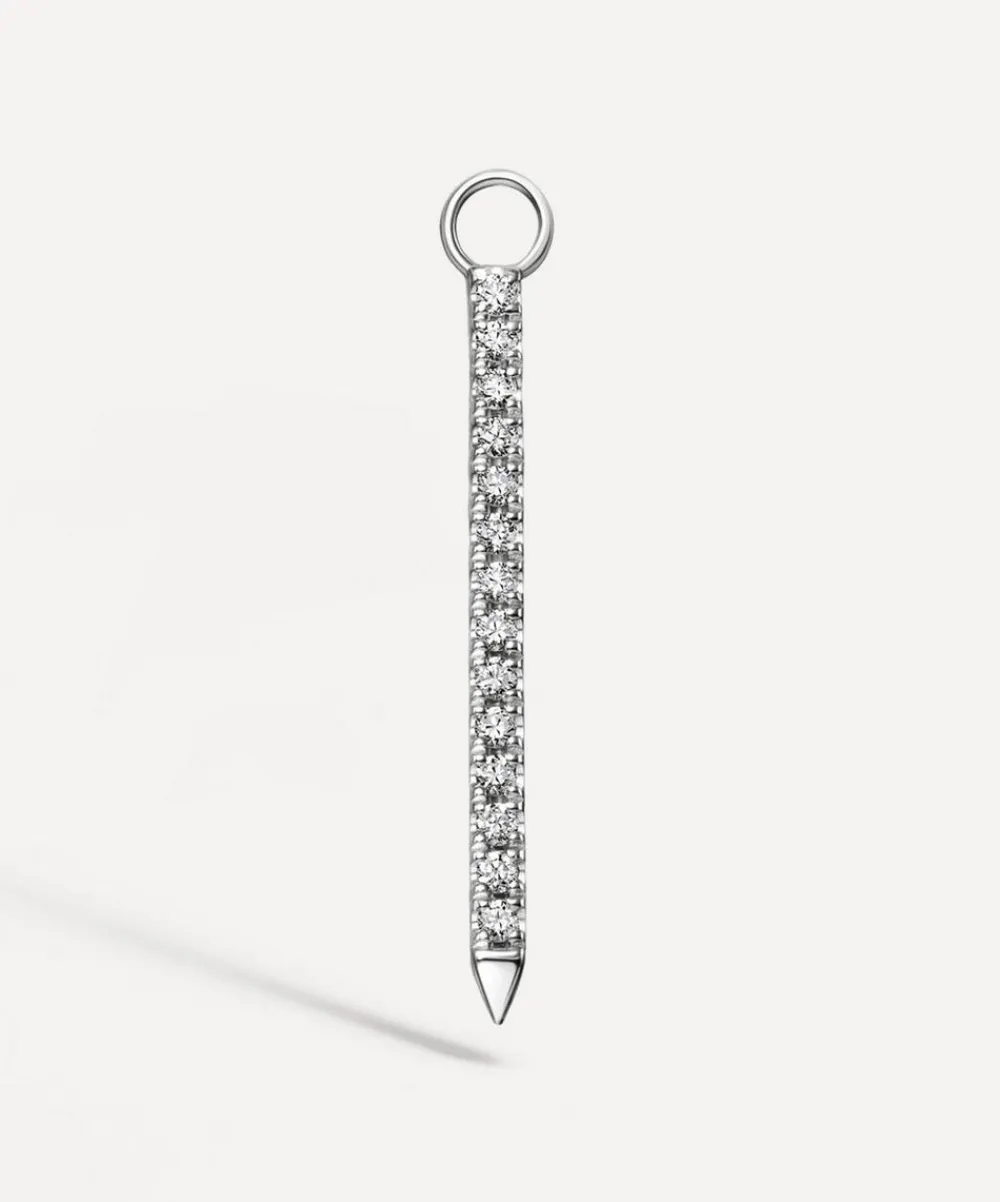 Maria Tash Charms & Pendants|Charms & Pendants^18ct 18mm Diamond and Emerald Eternity Bar Charm