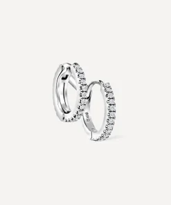 Maria Tash Earrings|Earrings^14ct 8mm Diamond Double Linked Eternity Hoop Earring Right