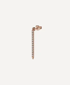 Maria Tash Earrings|Earrings^18ct 18mm Diamond Eternity Bar Charm Stud Earring