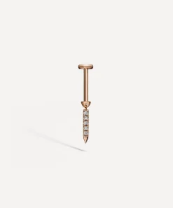 Maria Tash Earrings|Earrings^18ct 7mm Diamond Eternity Bar Charm Stud Earring