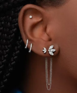 Maria Tash Earrings|Earrings^18ct 6.5mm Diamond Eternity Tash Cuff Earring