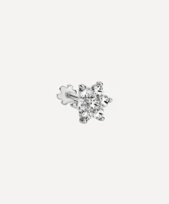 Maria Tash Earrings|Earrings^18ct 7mm Diamond Flower Threaded Stud Earring