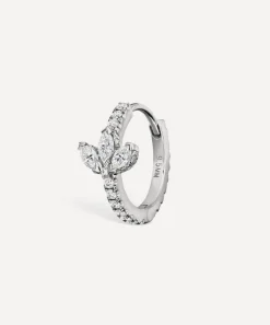 Maria Tash Earrings|Earrings^18ct 9.5mm Diamond Lotus Eternity Hoop Earring