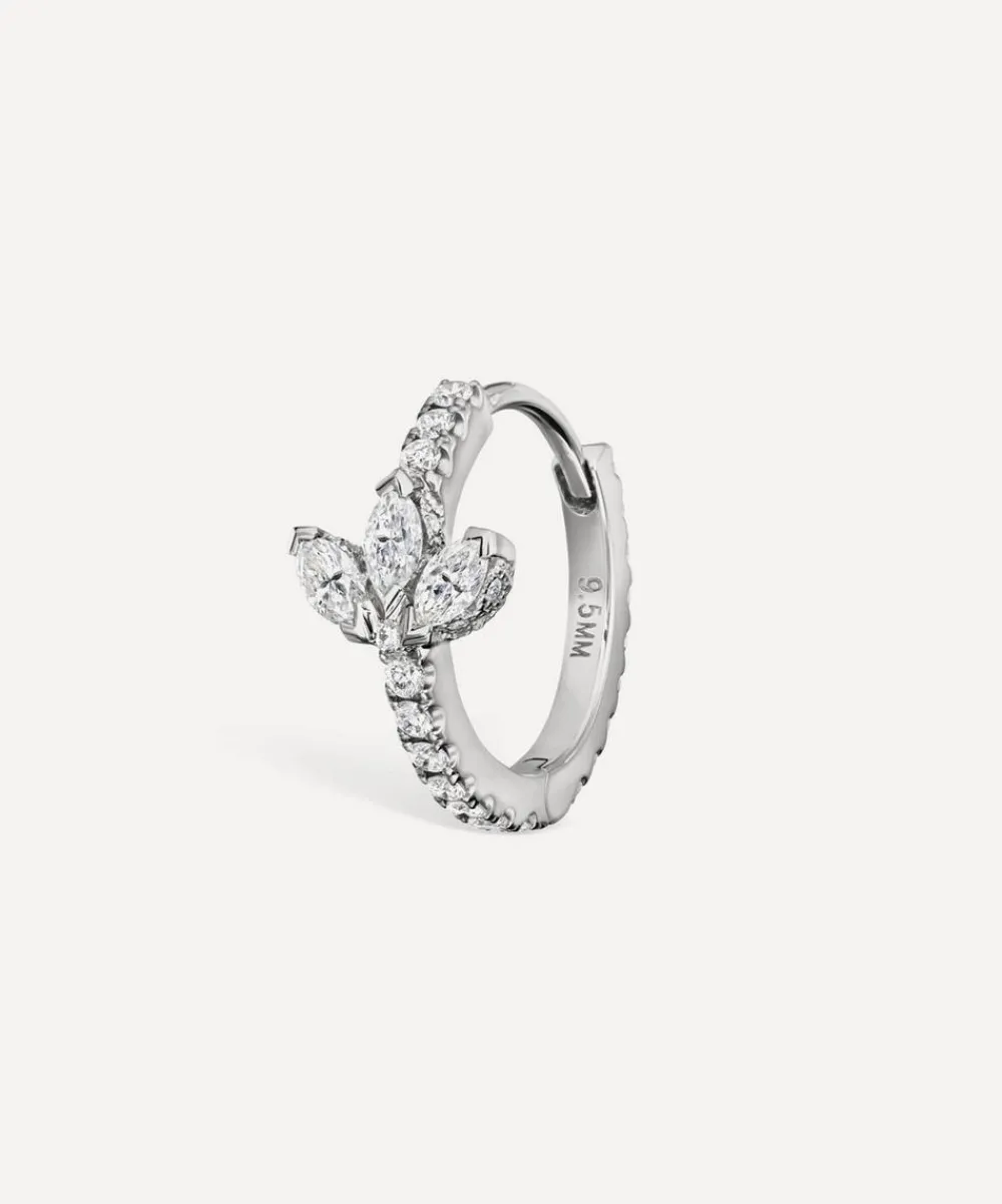 Maria Tash Earrings|Earrings^18ct 9.5mm Diamond Lotus Eternity Hoop Earring