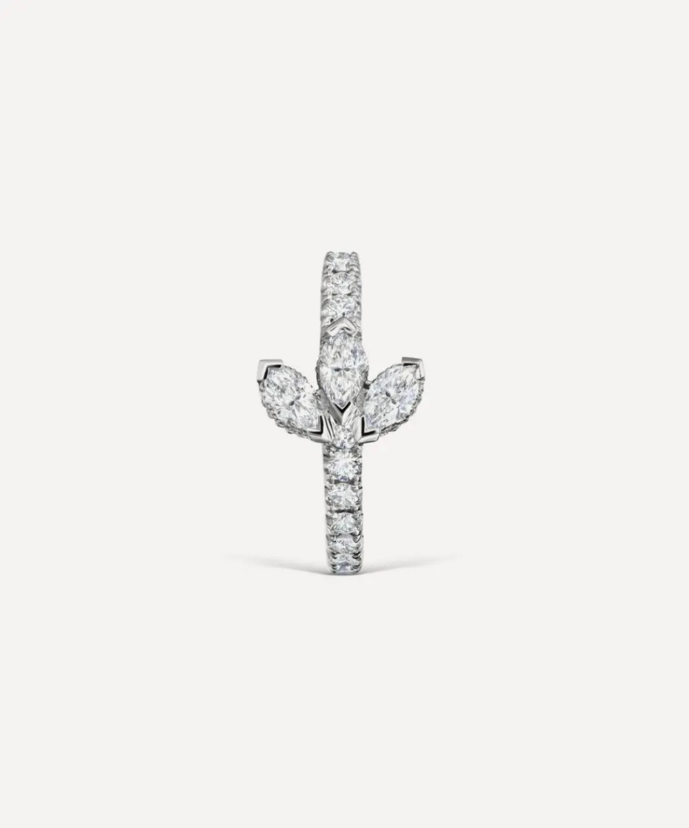 Maria Tash Earrings|Earrings^18ct 9.5mm Diamond Lotus Eternity Hoop Earring
