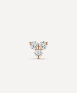 Maria Tash Earrings|Earrings^18ct 4.5mm Diamond Trinity Threaded Stud Earring