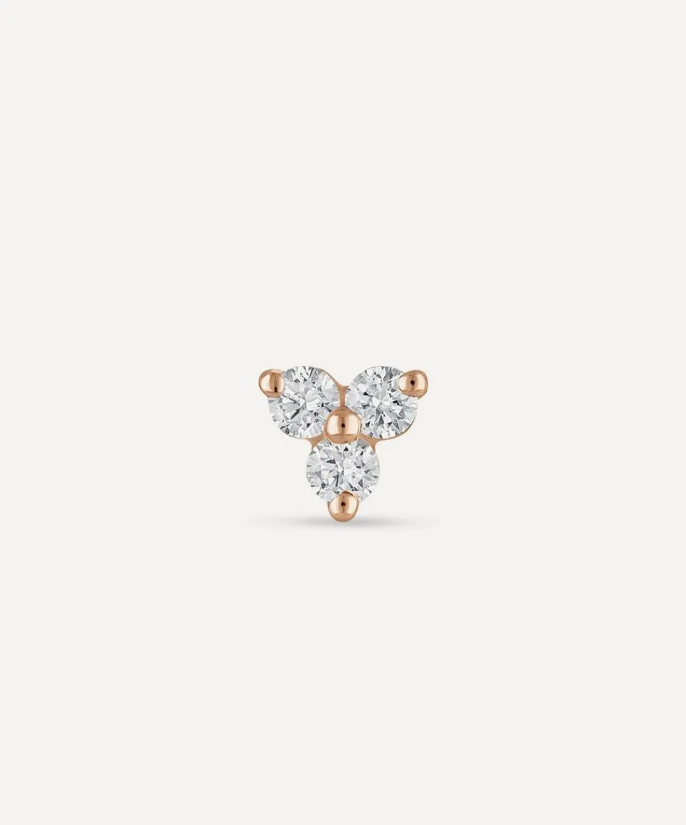 Maria Tash Earrings|Earrings^18ct 4.5mm Diamond Trinity Threaded Stud Earring