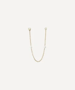 Maria Tash Charms & Pendants|Charms & Pendants^14ct 76mm Double Pearl Chain Connecting Charm