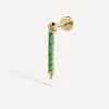 Maria Tash Earrings|Earrings^18ct 11mm Emerald Eternity Bar Charm Threaded Stud Earring