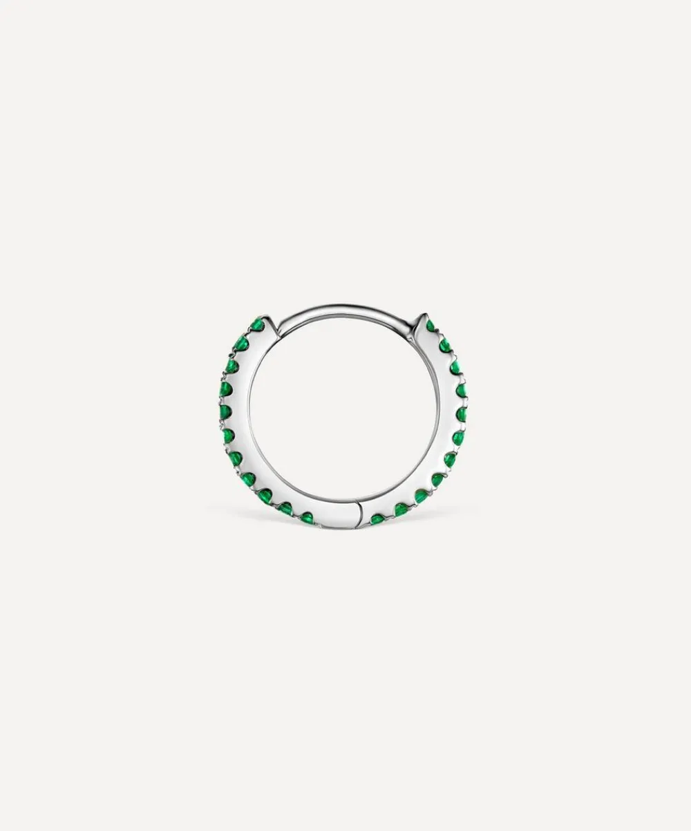 Maria Tash Earrings|Earrings^14ct 8mm Emerald Eternity Hoop Earring