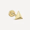 Maria Tash Earrings|Earrings^14ct 7mm Faceted Triangle Threaded Stud Earring