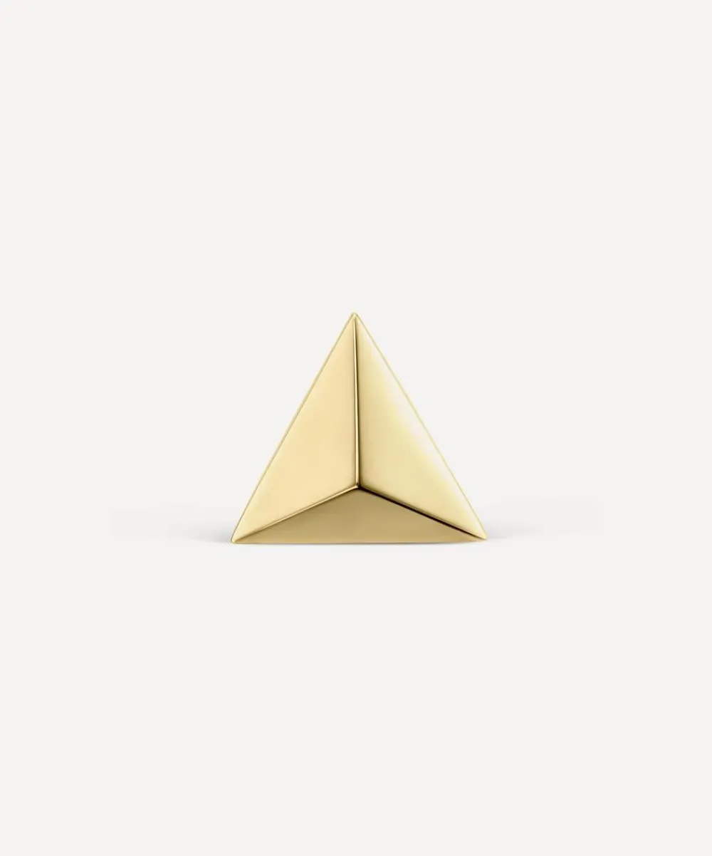 Maria Tash Earrings|Earrings^14ct 7mm Faceted Triangle Threaded Stud Earring