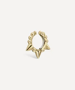 Maria Tash Earrings|Earrings^14ct 6.5mm Granulated Triple Short Spike Tash Cuff Earring