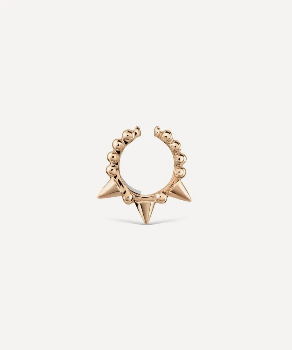 Maria Tash Earrings|Earrings^14ct 8mm Granulated Triple Short Spike Tash Cuff Earring