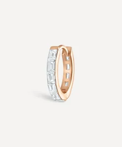 Maria Tash Earrings|Earrings^18ct 8mm Invisible Set Baguette Diamond Eternity Hoop Earring