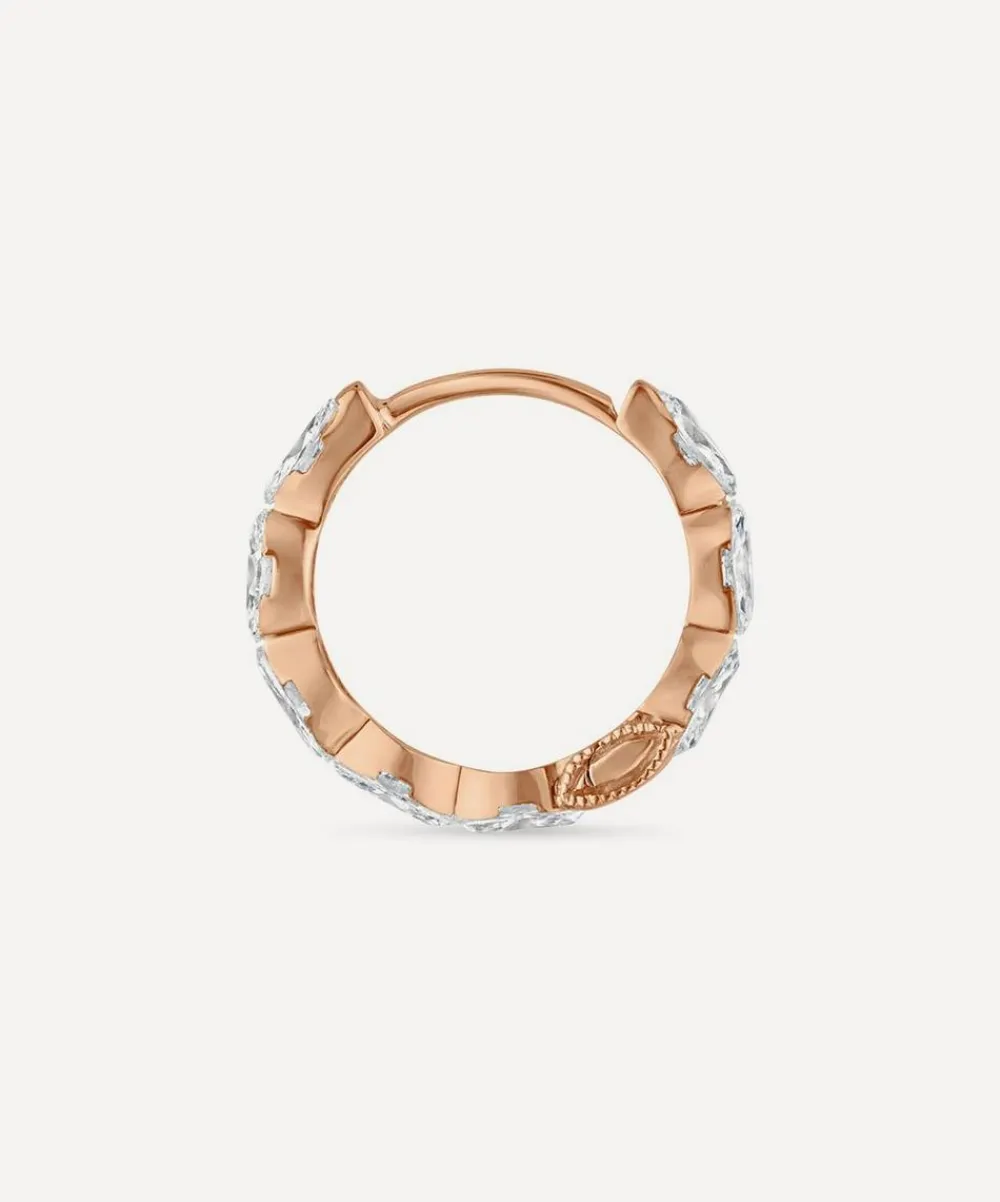 Maria Tash Earrings|Earrings^18ct 9.5mm Invisible Set Diamond Marquise Eternity Hoop Earring