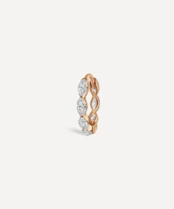 Maria Tash Earrings|Earrings^18ct 8mm Invisible Set Diamond Marquise Eternity Hoop Earring