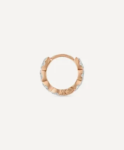 Maria Tash Earrings|Earrings^18ct 8mm Invisible Set Diamond Marquise Eternity Hoop Earring
