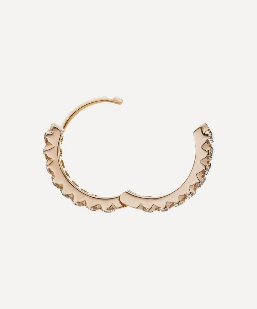 Maria Tash Earrings|Earrings^18ct 9.5mm Invisible Set Diamond Eternity Hoop Earring