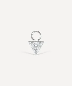 Maria Tash Charms & Pendants|Charms & Pendants^18ct 4mm Invisible Set Triangle Diamond Charm