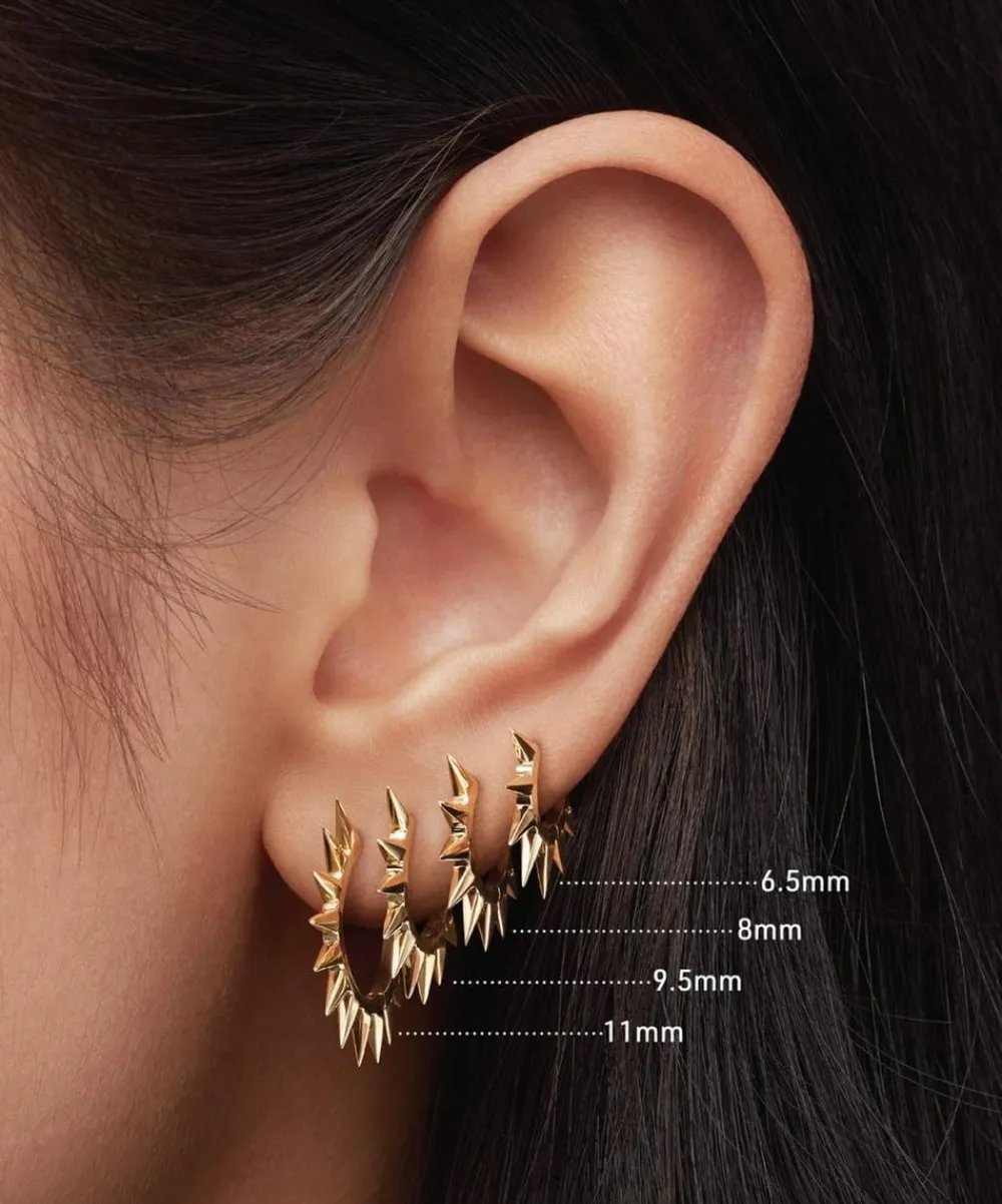 Maria Tash Earrings|Earrings^14ct 8mm Metal Mohawk Hoop Earring
