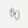 Maria Tash Earrings|Earrings^14ct 8mm Pearl and Diamond Double Linked Eternity Hoop Earring Right