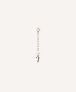Maria Tash Charms & Pendants|Charms & Pendants^14ct 20mm Pearl and Short Spike Pendulum Charm