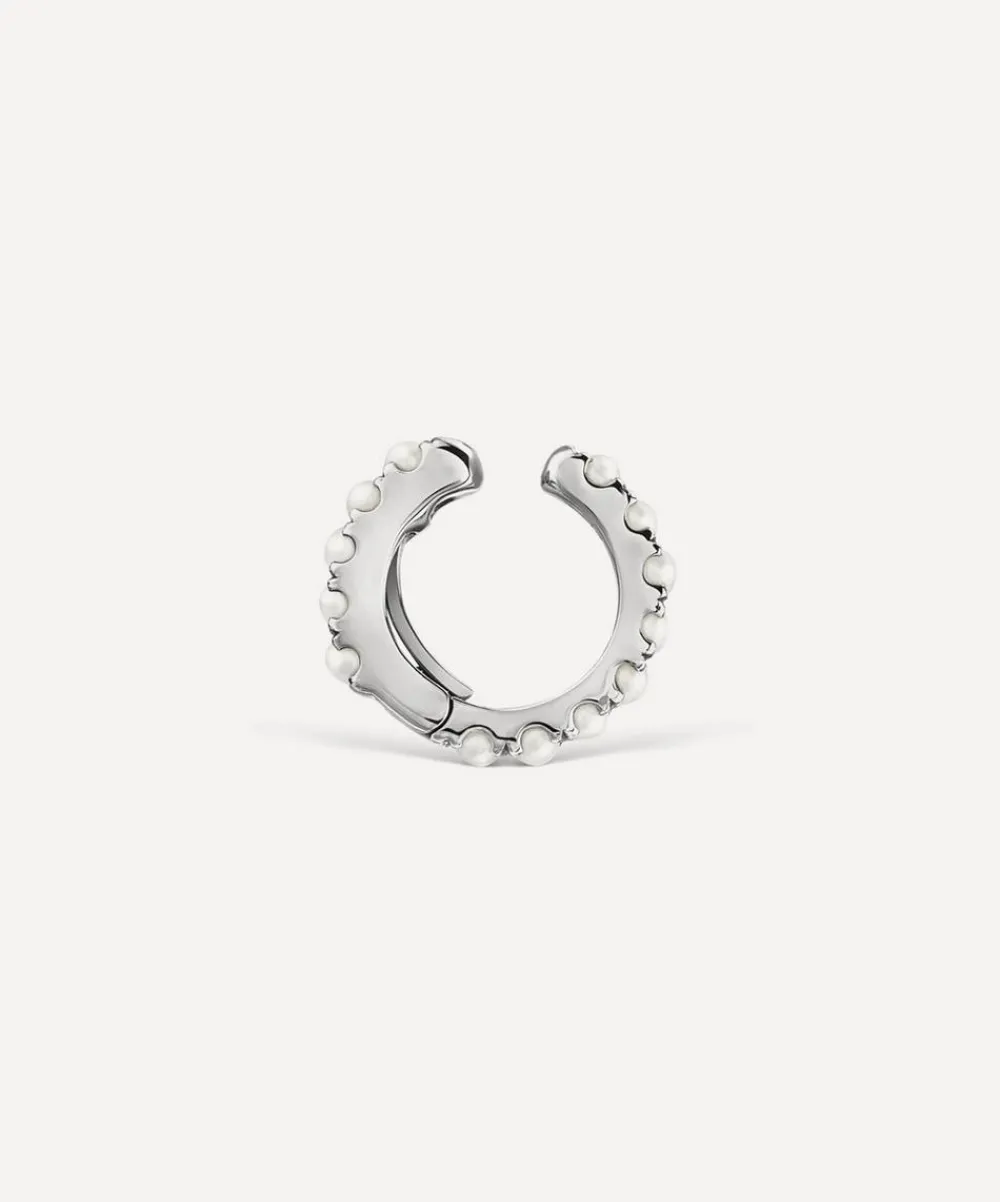 Maria Tash Earrings|Earrings^14ct 6.5mm Pearl Eternity Tash Cuff Earring