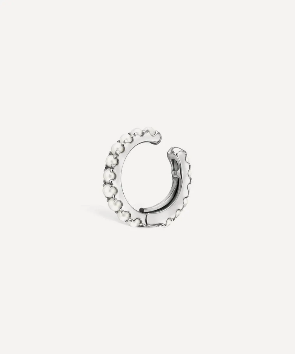 Maria Tash Earrings|Earrings^14ct 8mm Pearl Eternity Tash Cuff Earring