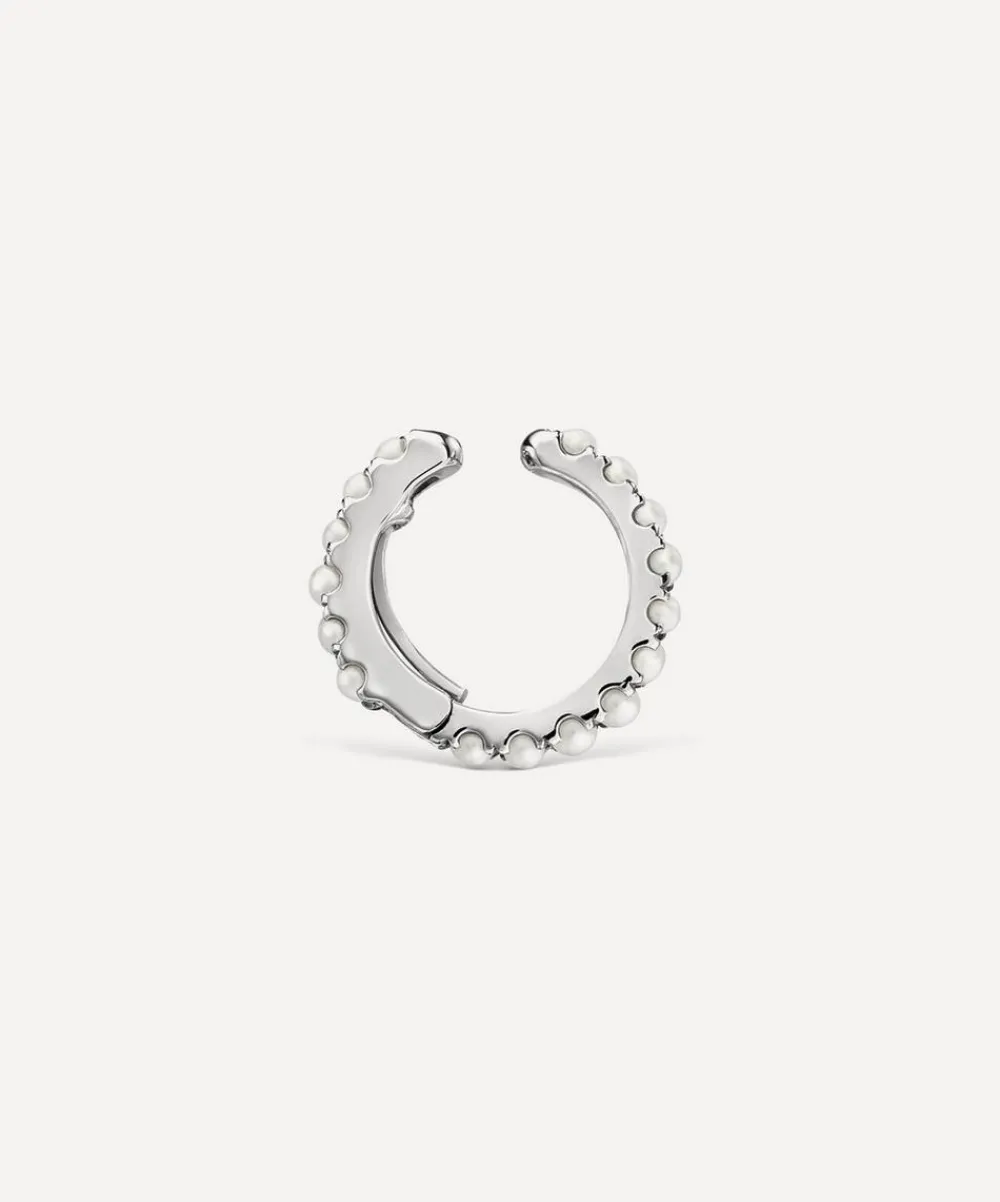 Maria Tash Earrings|Earrings^14ct 8mm Pearl Eternity Tash Cuff Earring