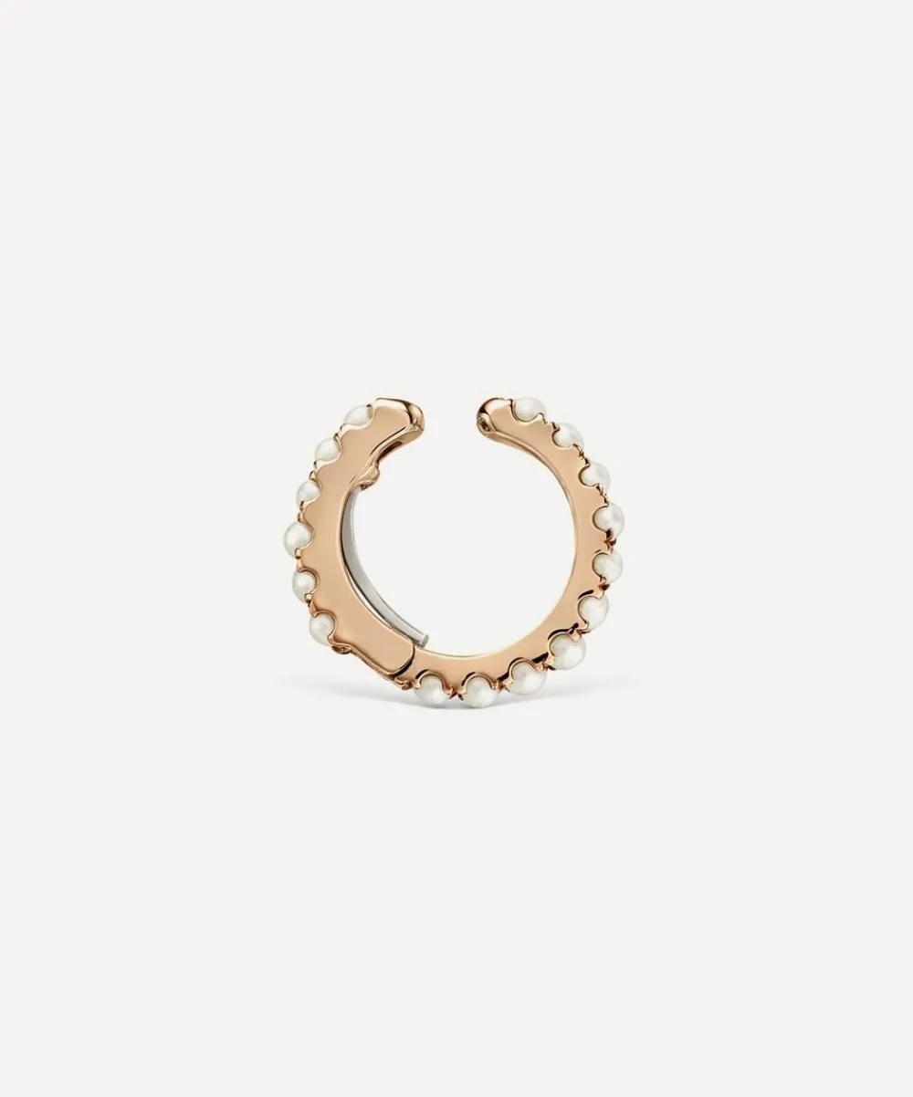Maria Tash Earrings|Earrings^14ct 8mm Pearl Eternity Tash Cuff Earring
