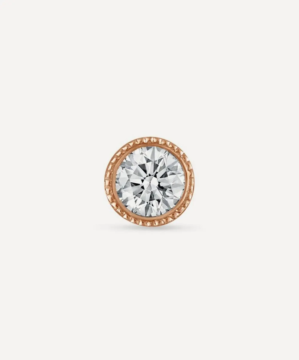 Maria Tash Earrings|Earrings^18ct 2.5mm Scalloped Set Diamond Threaded Stud Earring