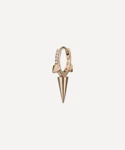 Maria Tash Earrings|Earrings^18ct 8mm Triple Long Spike Diamond Eternity Hoop Earring