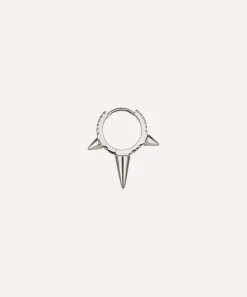 Maria Tash Earrings|Earrings^18ct 9.5mm Triple Long Spike Diamond Eternity Hoop Earring