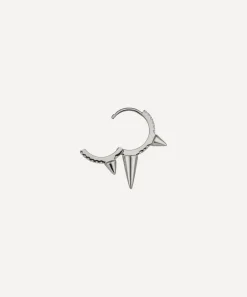 Maria Tash Earrings|Earrings^18ct 9.5mm Triple Long Spike Diamond Eternity Hoop Earring