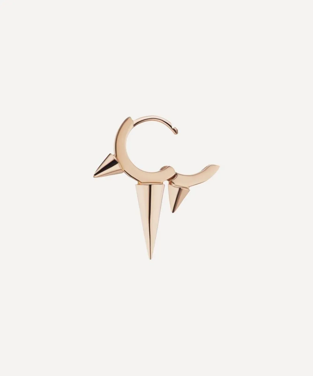 Maria Tash Earrings|Earrings^14ct 6.5mm Triple Long Spike Hoop Earring