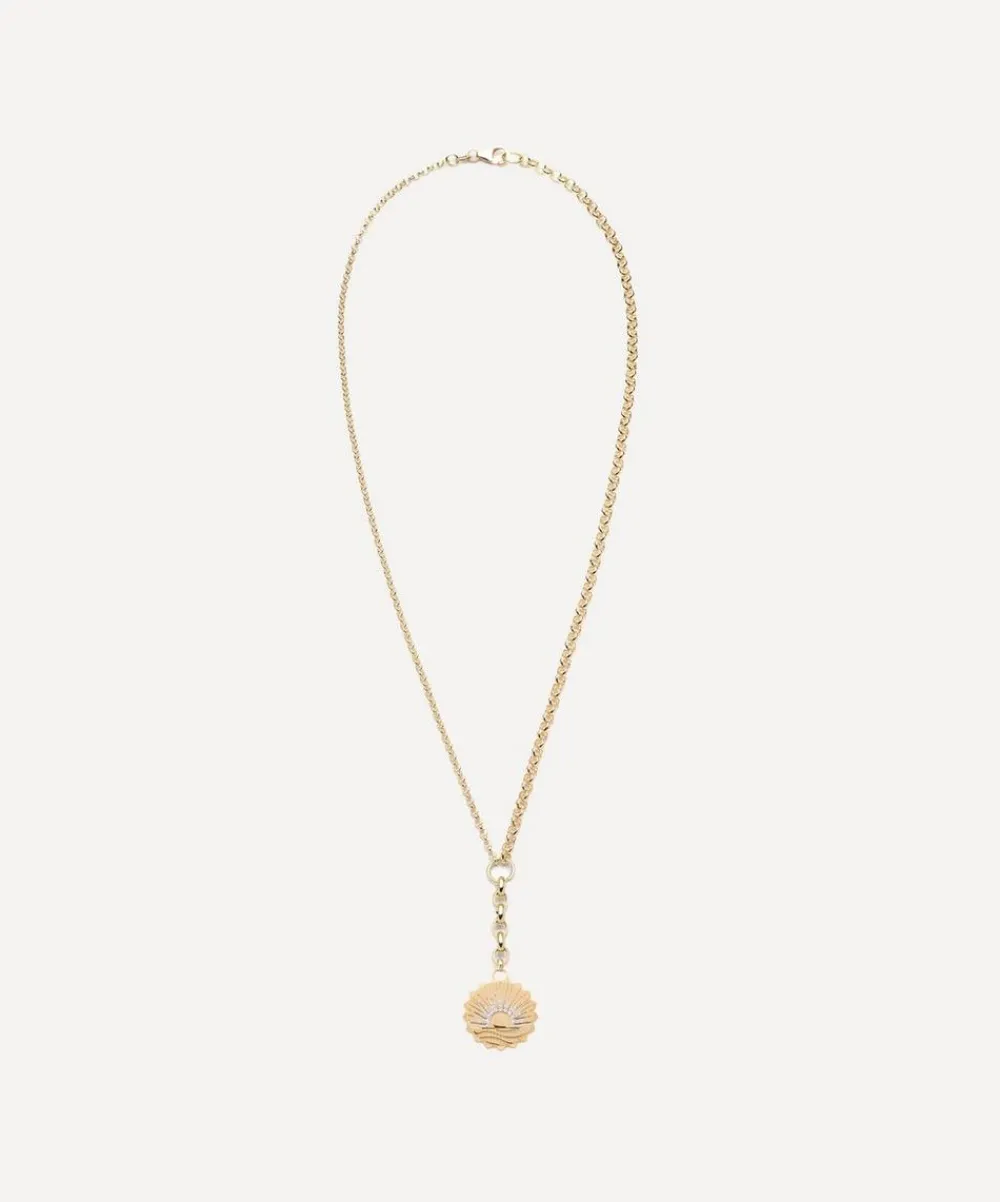 FoundRae Necklaces|Necklaces^18ct New Beginnings Medium Mixed Belcher Extension Chain Pendant Necklace