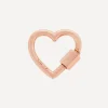 Marla Aaron Charms & Pendants|Charms & Pendants^14ct Rose Gold Baby Heartlock Clasp