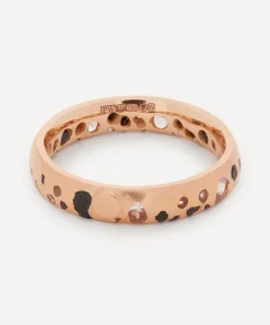 Polly Wales Rings|Rings^20ct Rose Gold Black and White Sapphire Confetti Ring