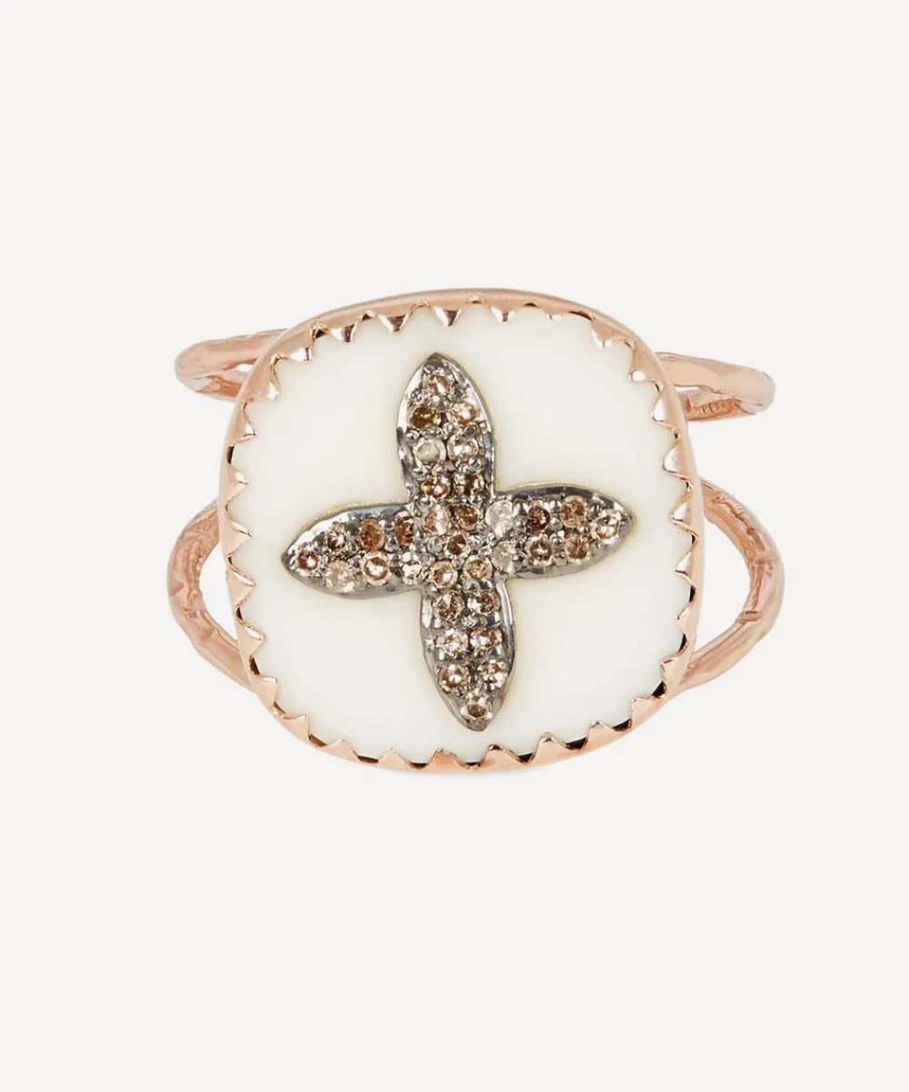 Pascale Monvoisin Rings|Rings^9ct Rose Gold Bowie No 2 Diamond Ring