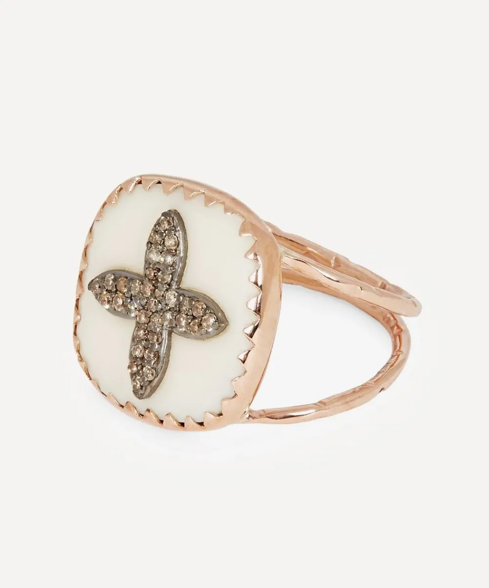 Pascale Monvoisin Rings|Rings^9ct Rose Gold Bowie No 2 Diamond Ring