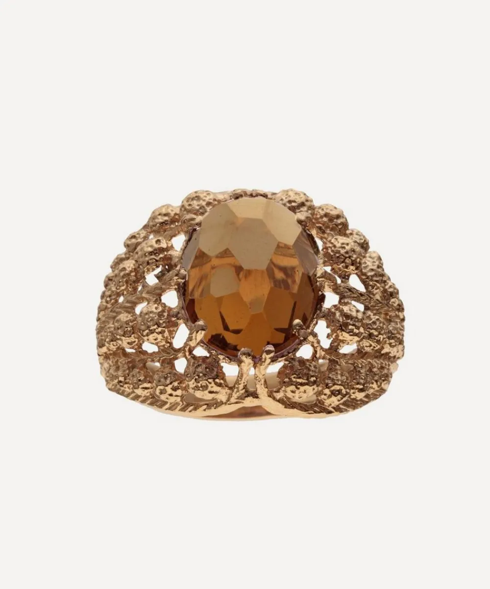 Atelier VM Rings|Rings^9ct Rose Gold Cenerentola Cognac Quartz Ring
