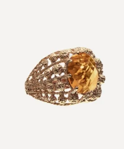 Atelier VM Rings|Rings^9ct Rose Gold Cenerentola Cognac Quartz Ring