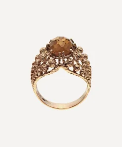 Atelier VM Rings|Rings^9ct Rose Gold Cenerentola Cognac Quartz Ring