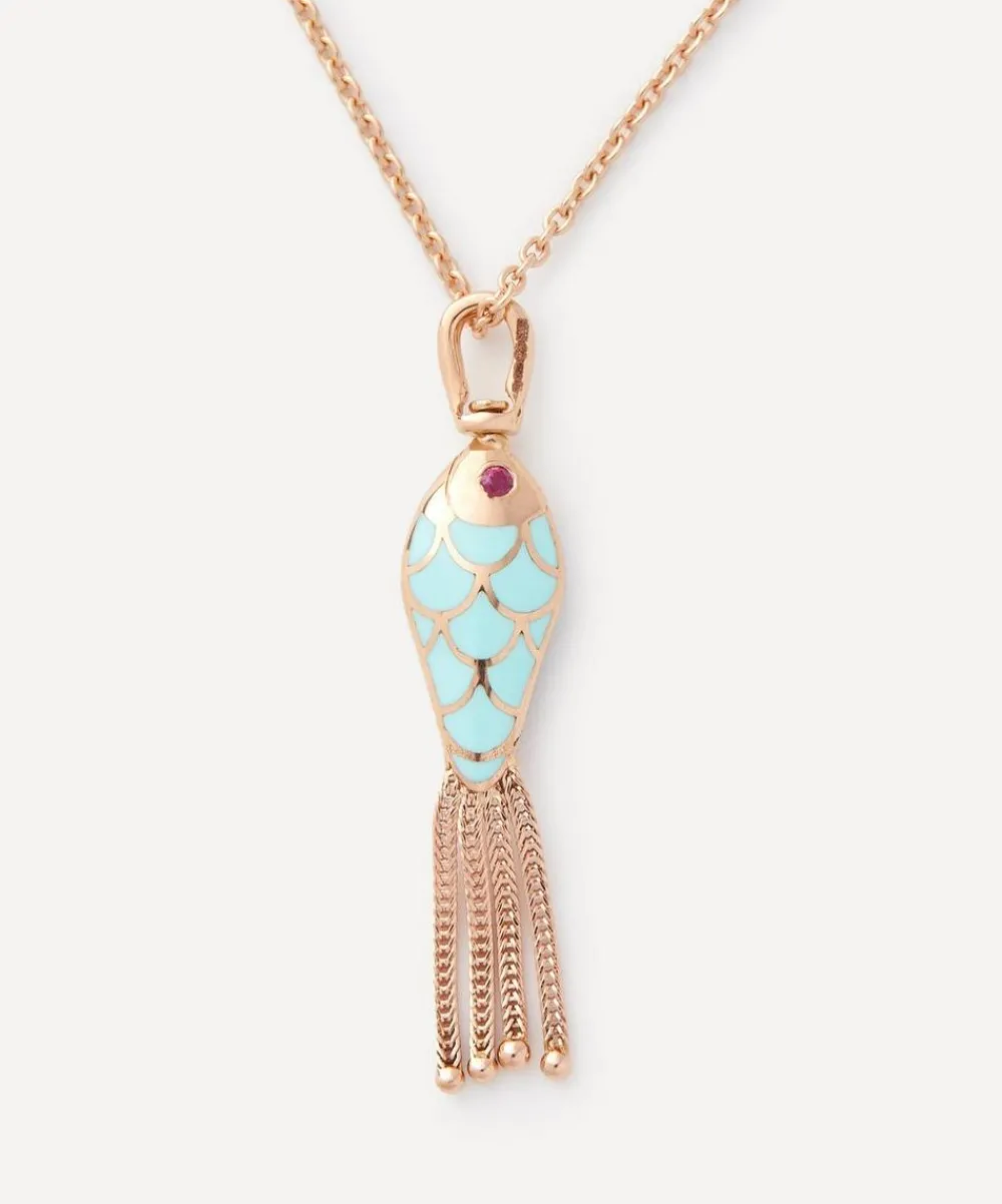 Selim Mouzannar Necklaces|Necklaces^18ct Rose Gold Fish For Love Pendant Necklace