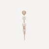 Bibi van der Velden Earrings|Earrings^18ct Rose Gold Jellyfish Quartz and White Pearl Drop Earring