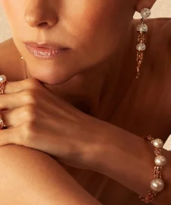 Bibi van der Velden Earrings|Earrings^18ct Rose Gold Jellyfish White Pearl and Diamond Drop Earring