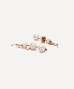 Bibi van der Velden Earrings|Earrings^18ct Rose Gold Jellyfish White Pearl and Diamond Drop Earring