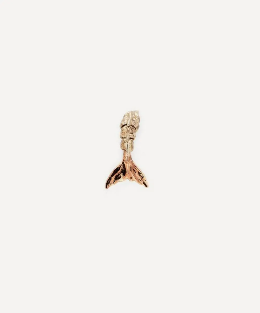 Bibi van der Velden Earrings|Earrings^18ct Rose Gold Mini Mermaid Tail Stud Earring