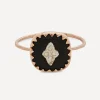 Pascale Monvoisin Rings|Rings^9ct Rose Gold Pierrot Diamond and Bakelite Ring